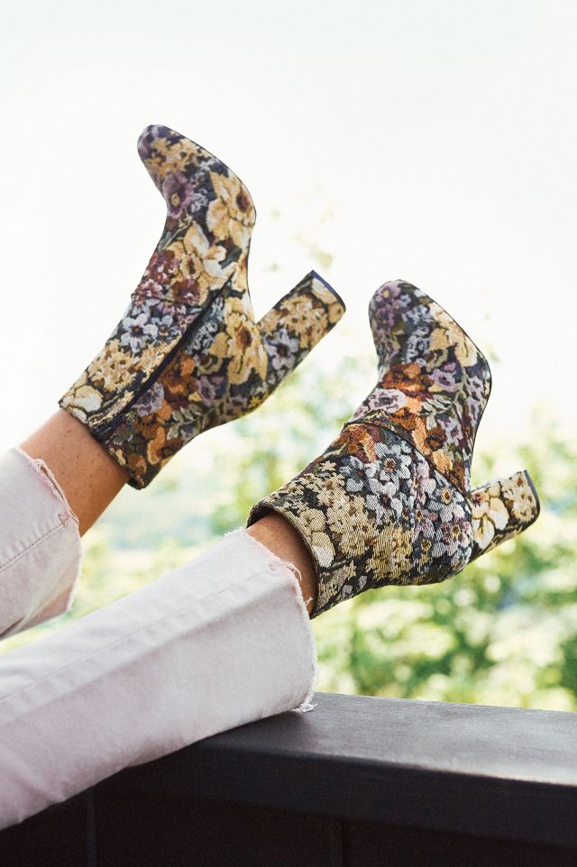 Ankle boots floral best sale