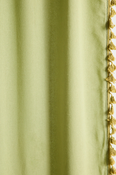 Palma Fringe Light Blocking Window Curtain - Thumbnail 5