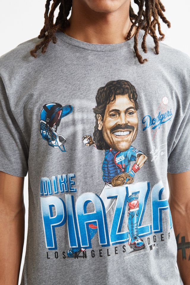 Mitchell & Ness Los Angeles Dodgers Mike Piazza Caricature Tee
