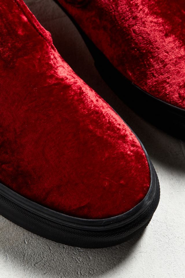 Vans Slip-On Red Velvet Sneaker #3