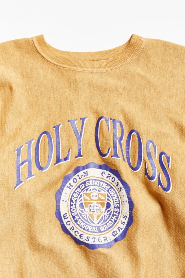 Vintage Holy Cross Crew Neck Sweatshirt #4