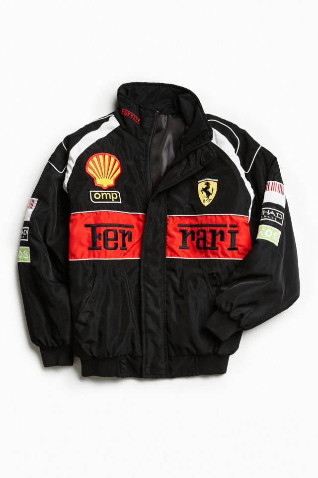 Vintage ferrari 2025 racing bomber jacket