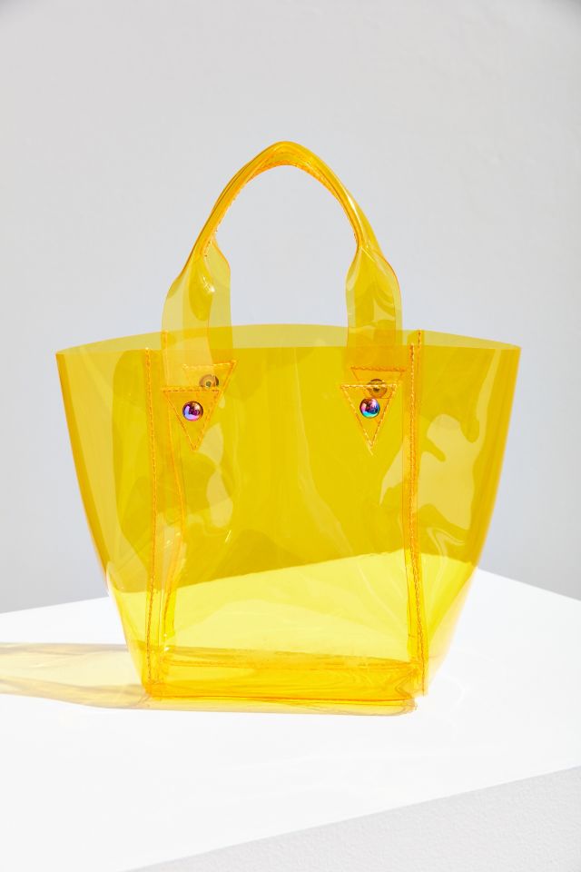 little Neon bag pvc tote purse Yellow Sandbox Beauty