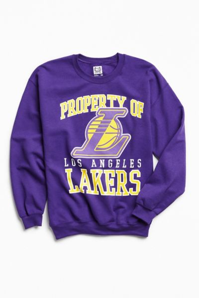 Urban Outfitters Lakers Vintage Tie-dye Crew Neck Sweatshirt in