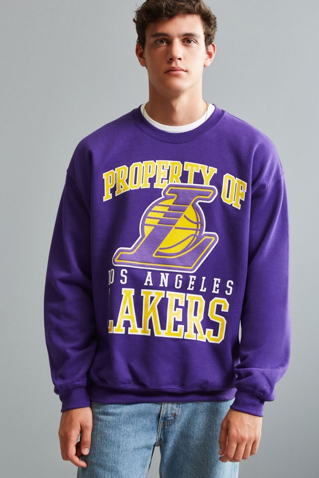 Urban Outfitters Lakers Vintage Tie-dye Crew Neck Sweatshirt in