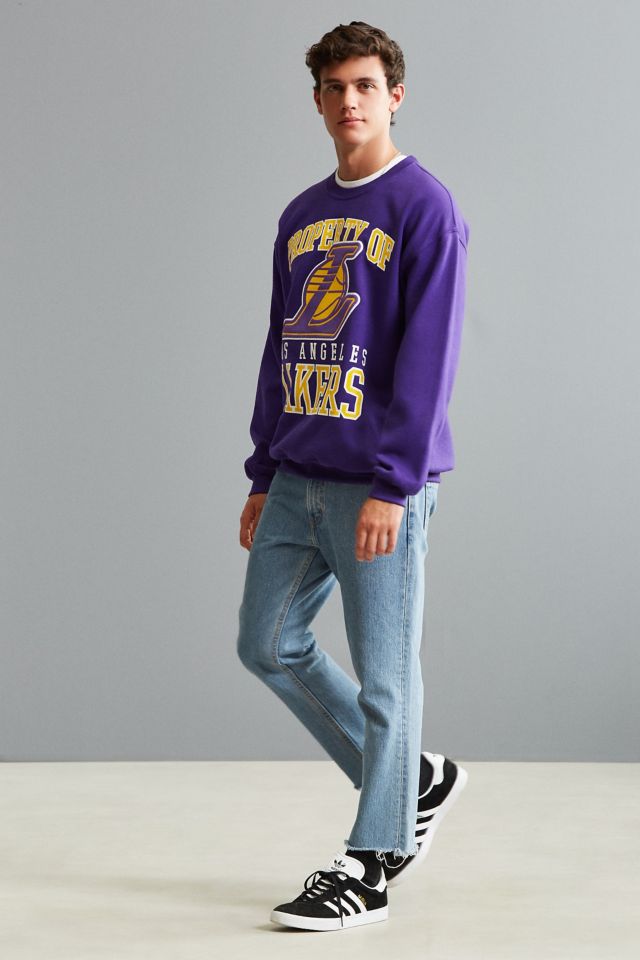 Urban Outfitters Lakers Vintage Tie-dye Crew Neck Sweatshirt in