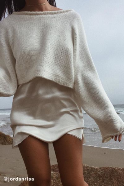 White sweater urban outfitters sale