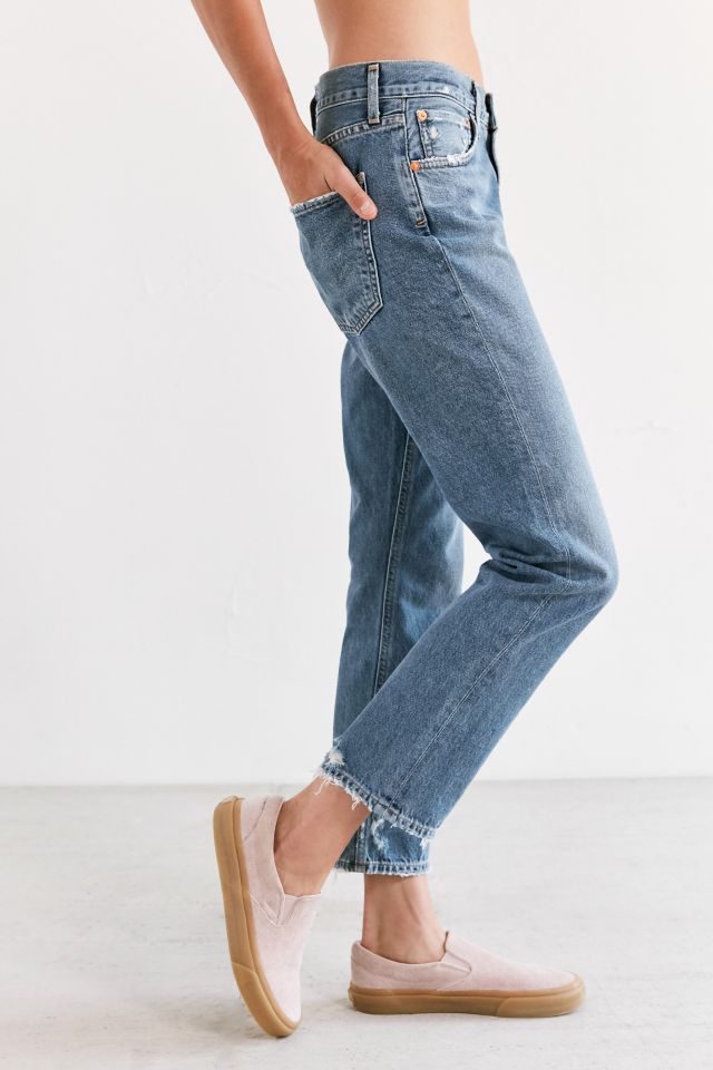 AGOLDE Cigarette Mid Rise Straight Leg Jean Passenger