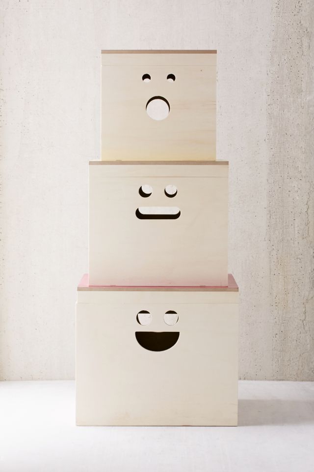 Happy Face Nesting Storage Box Set #2