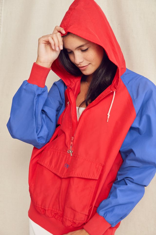 Blue red windbreaker best sale