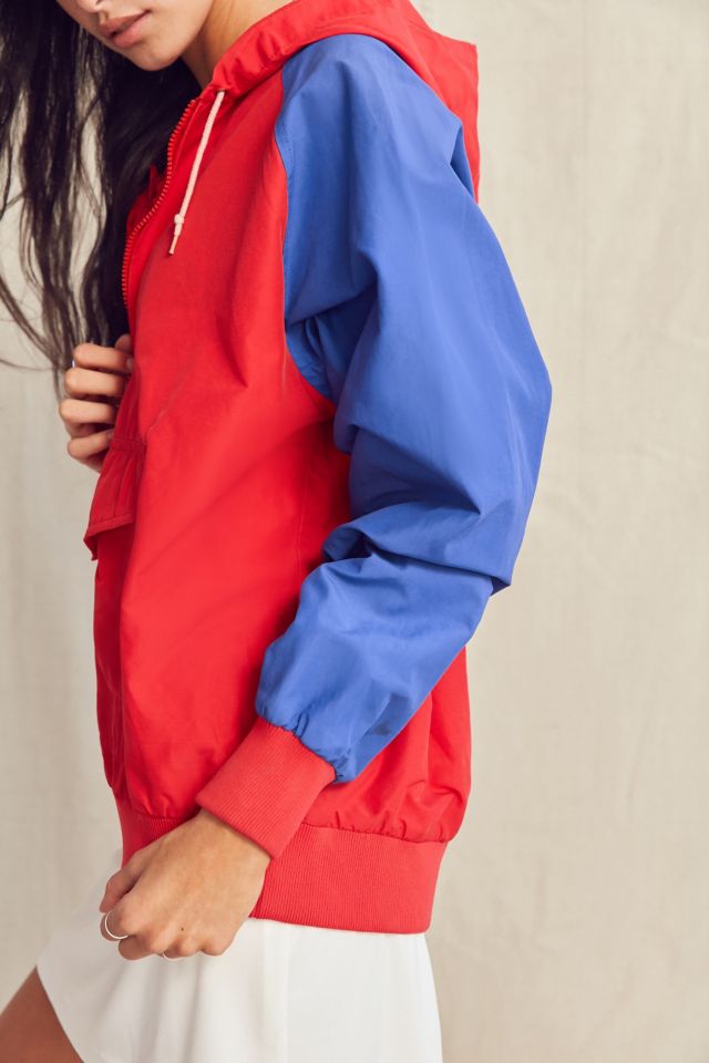 Vintage OP Red + Blue Pullover Windbreaker Jacket #5