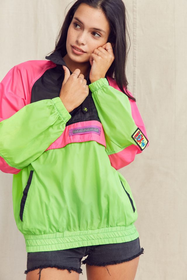 Vintage OP Neon Pullover Windbreaker Jacket