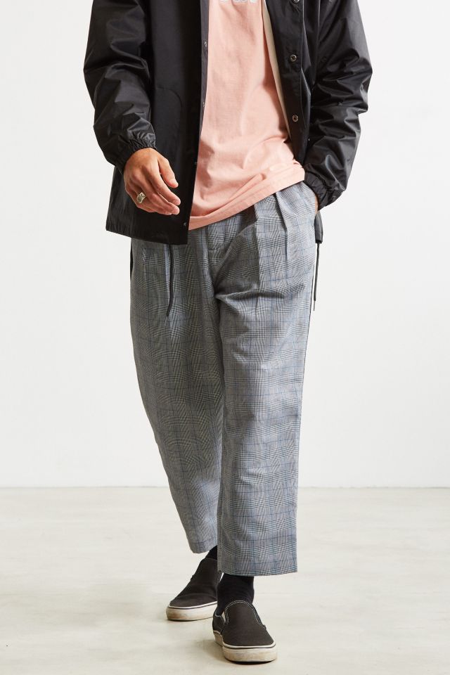 UO Side Stripe Checkered Menswear Pant #1