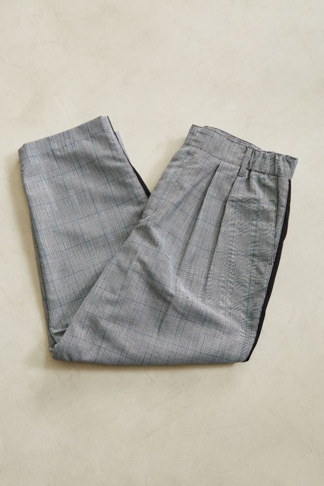 UO Side Stripe Checkered Menswear Pant #4