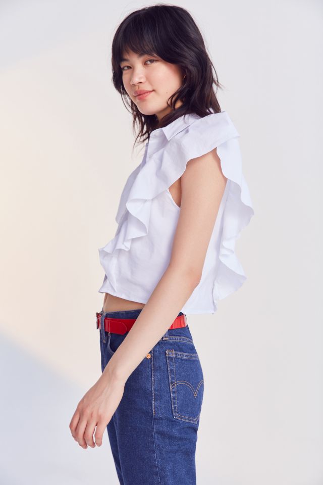 Kimchi Blue Kelsey Ruffle Button-Down Shirt #2