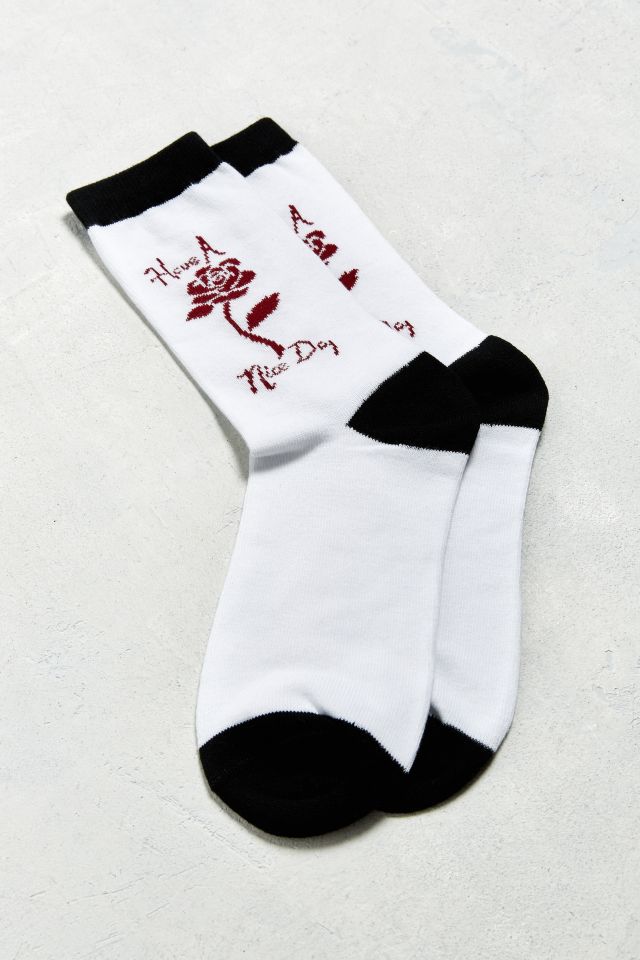 Thank You Rose Sock #1