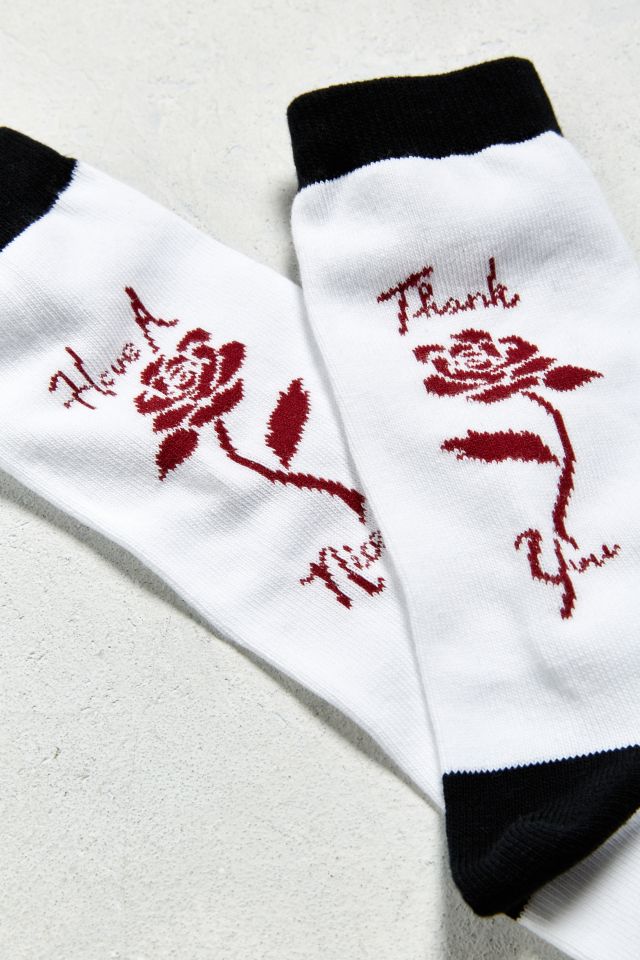 Thank You Rose Sock #2