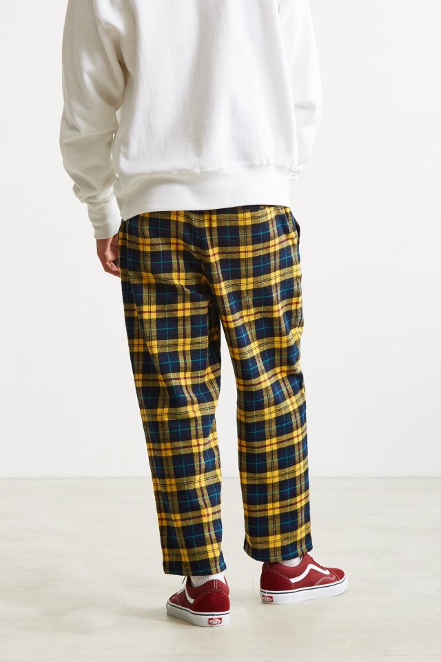 UO Spencer Yellow Tartan Flannel Pant #3