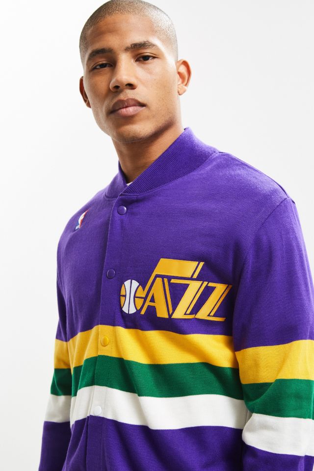 Mitchell & Ness Utah Jazz Snap Sweater #1