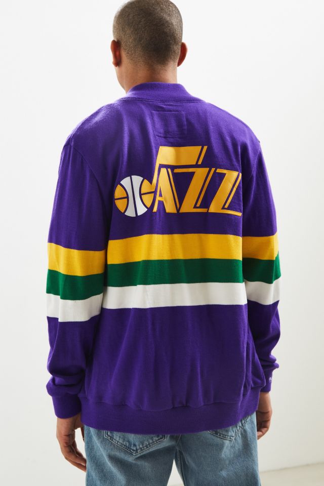 Mitchell & Ness Utah Jazz Snap Sweater #3