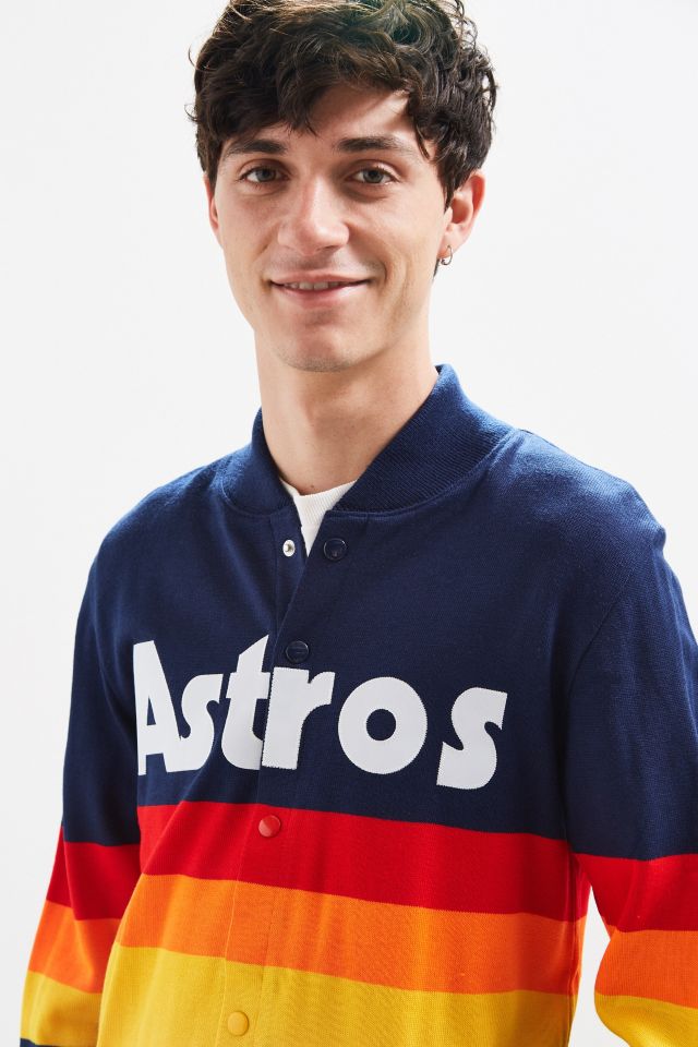 Mitchell & Ness MLB Houston Astros Cardigan Sweater #4