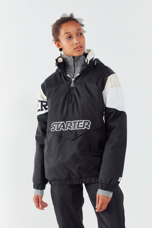 Urban + Zip Outfitters Starter Label | UO Partial Black Breakaway Jacket