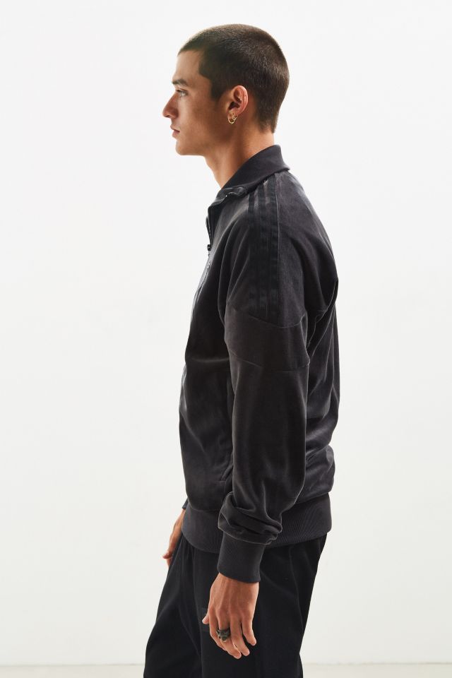 adidas Originals Black Velour Track Jacket adidas Originals