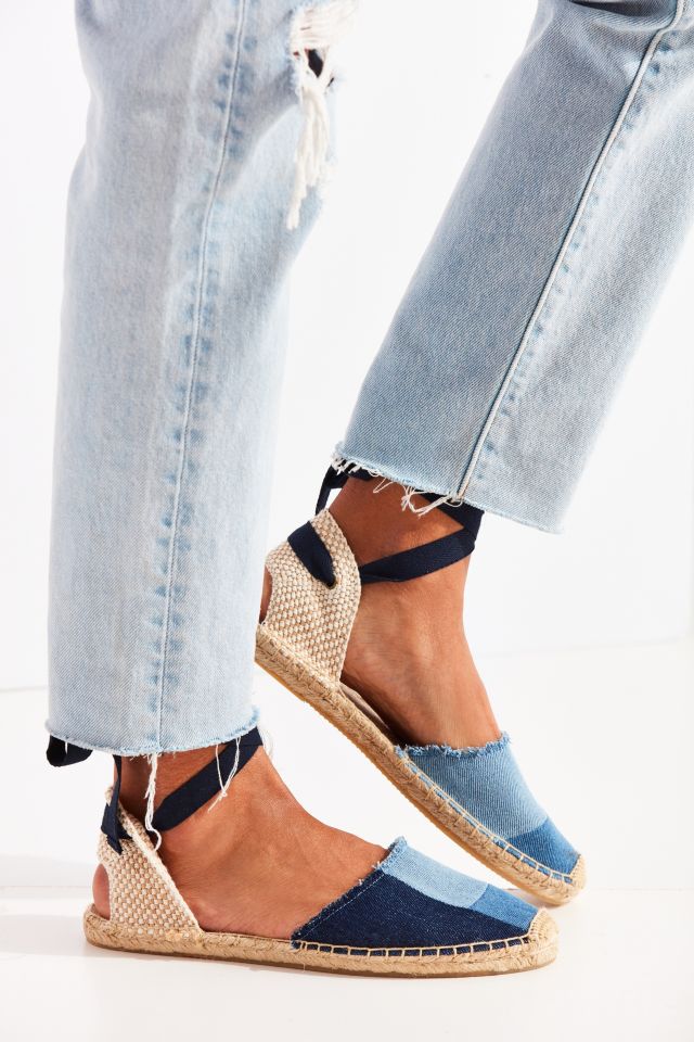 Soludos Denim Patchwork Classic Espadrille Sandal Urban