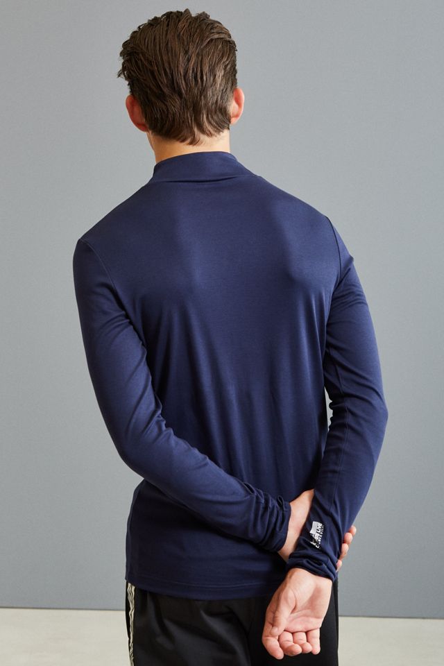 Lacoste Interlock Mock Neck Long Sleeve Tee | Urban Outfitters