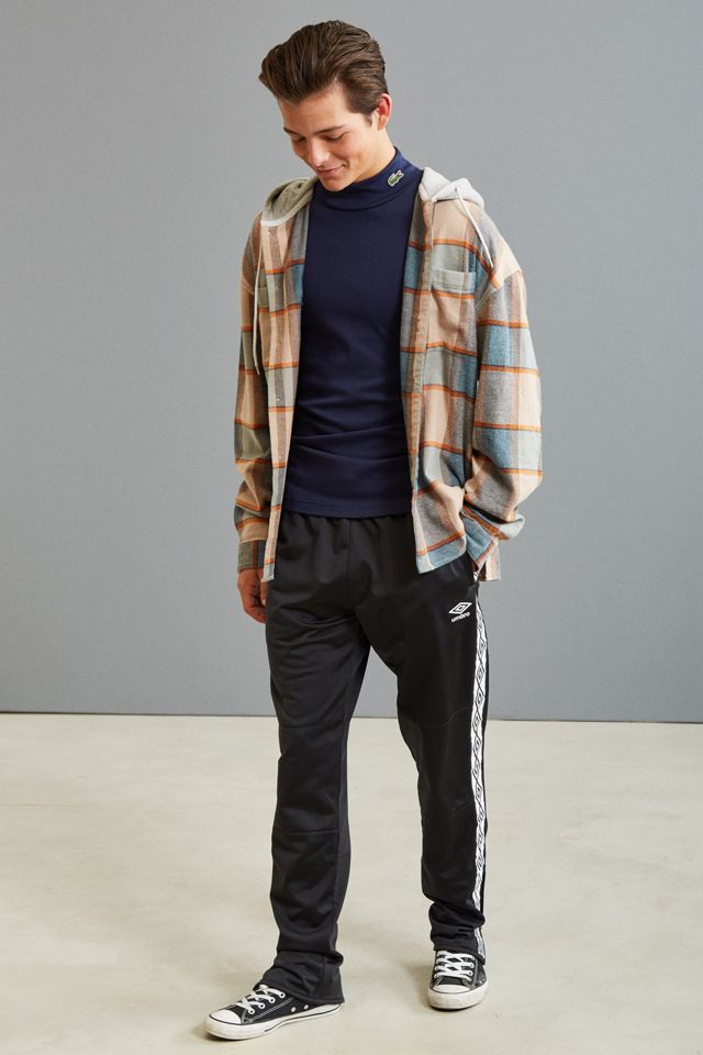 Lacoste Interlock Mock Neck Long Sleeve Tee | Urban Outfitters