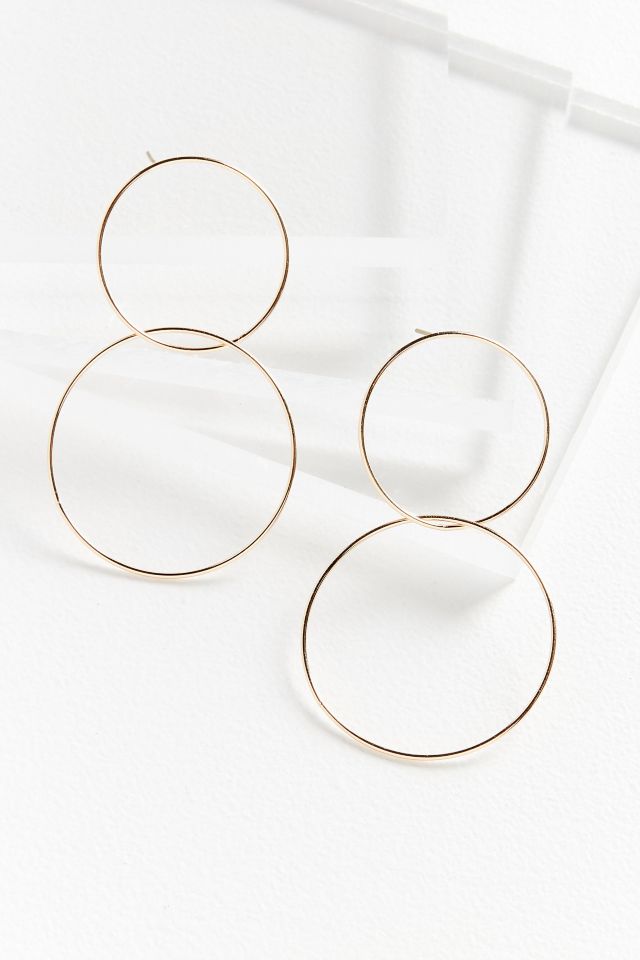 Stacked Shape Drop Earring #1