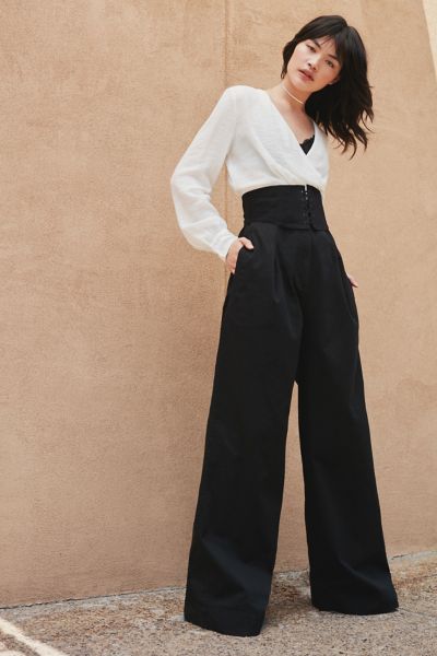 Silence + Noise Super-High Rise Wide Leg Pant | Urban Outfitters