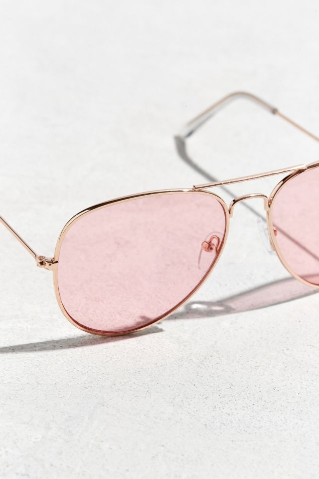 Pink Top Gun Aviator Sunglasses #2