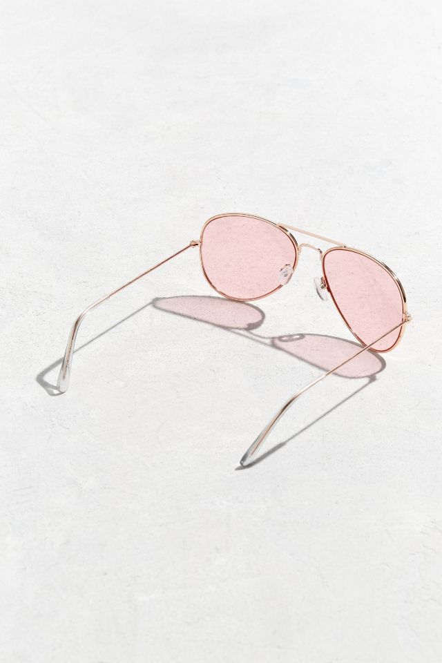Pink Top Gun Aviator Sunglasses #3