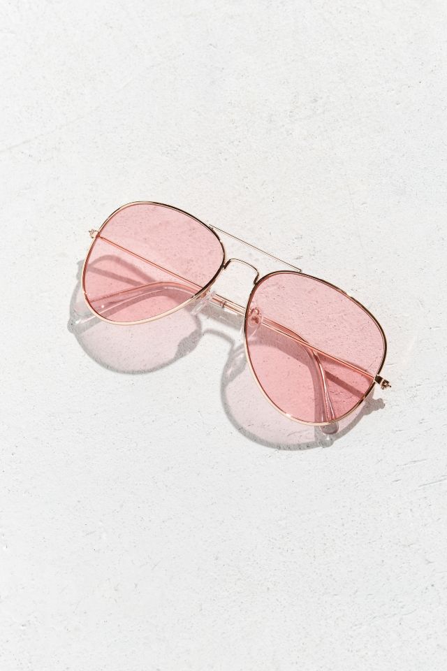 Pink Top Gun Aviator Sunglasses #4