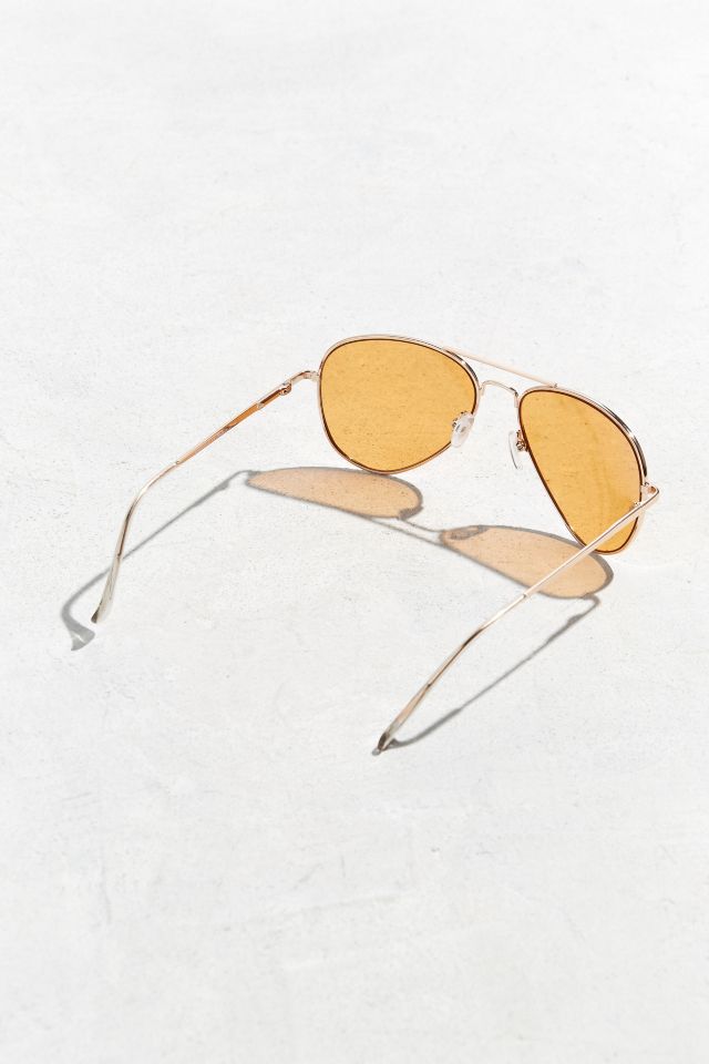 Orange Knoxville Aviator Sunglasses #3