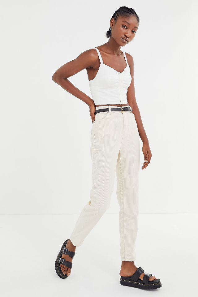 BDG Color Corduroy High-Waisted Relaxed Mom Pant
