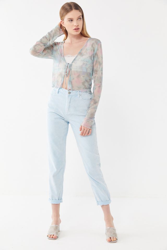 BDG Color Corduroy High-Rise Mom Pant Light Blue Urban