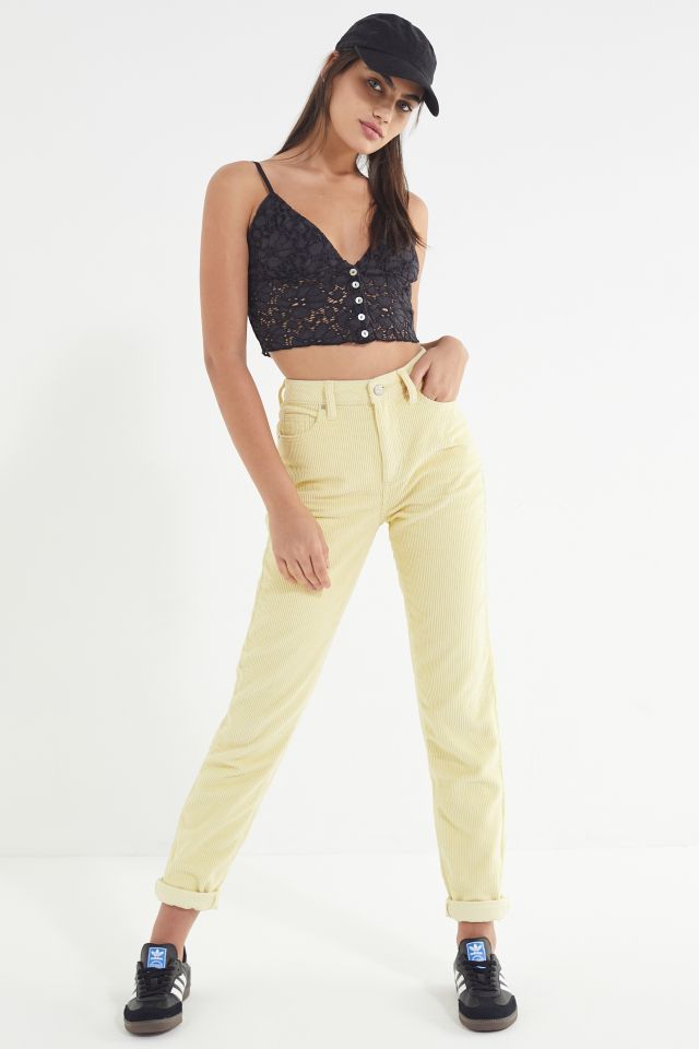 BDG Color Corduroy High-Waisted Mom Pant