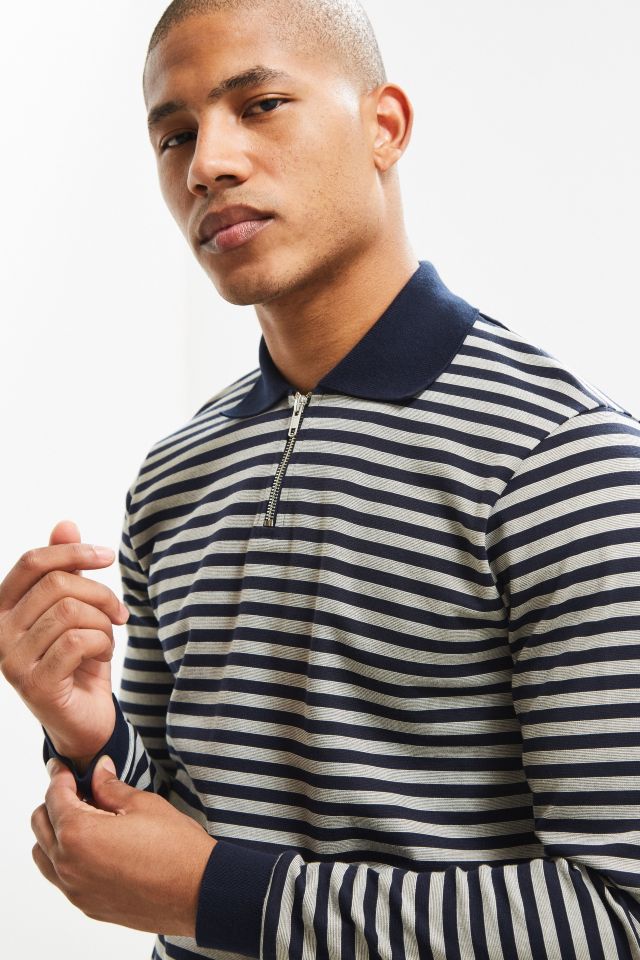 Le Fix Inside Interlock Zip Polo Shirt #1