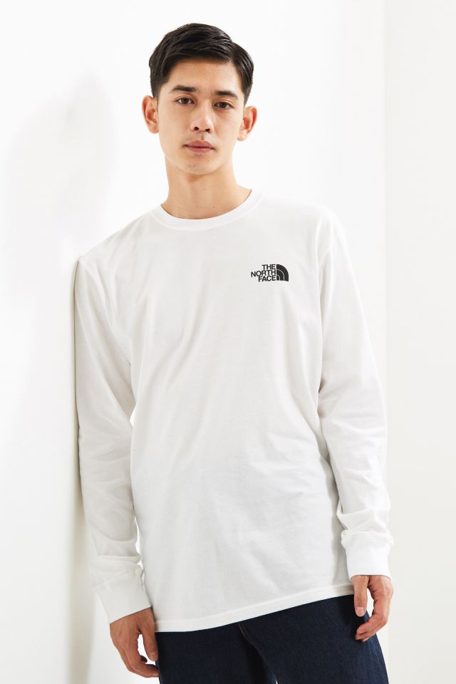 The north face rainbow box logo long sleeve tee new arrivals