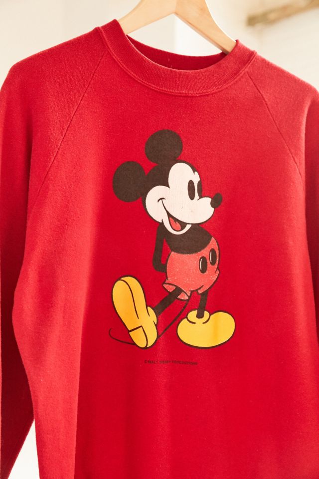 Vintage Classic Red Mickey Mouse Sweatshirt #2