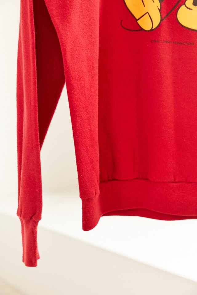 Vintage Classic Red Mickey Mouse Sweatshirt #4