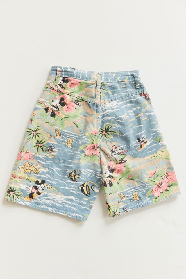 Vintage Surfing Mickey Mouse Denim Short | Urban Outfitters