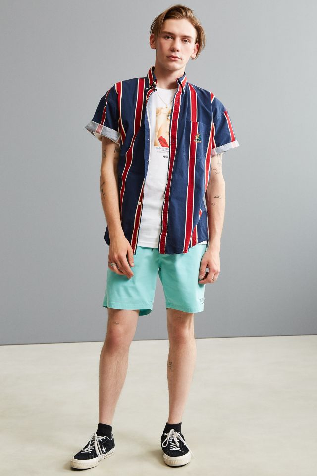 Vintage ‘90s Vertical Stripe Short Sleeve Button-Down Shirt #5