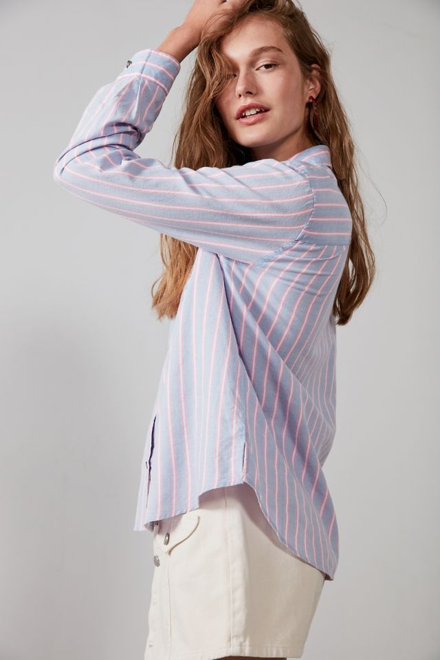 BDG Slim-Striped Button-Down Blouse #2
