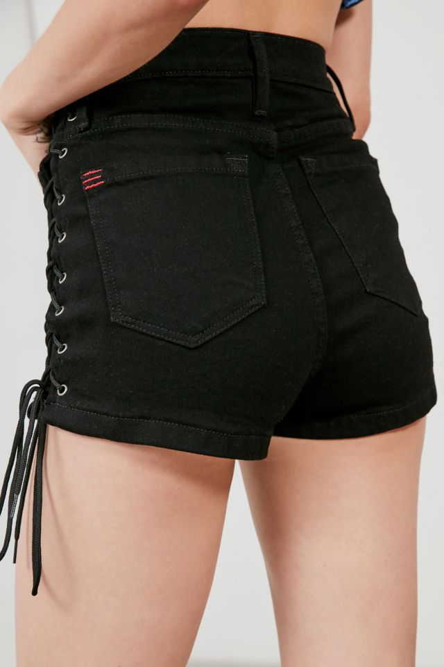 BDG Pinup Lace-Up High-Rise Short #1