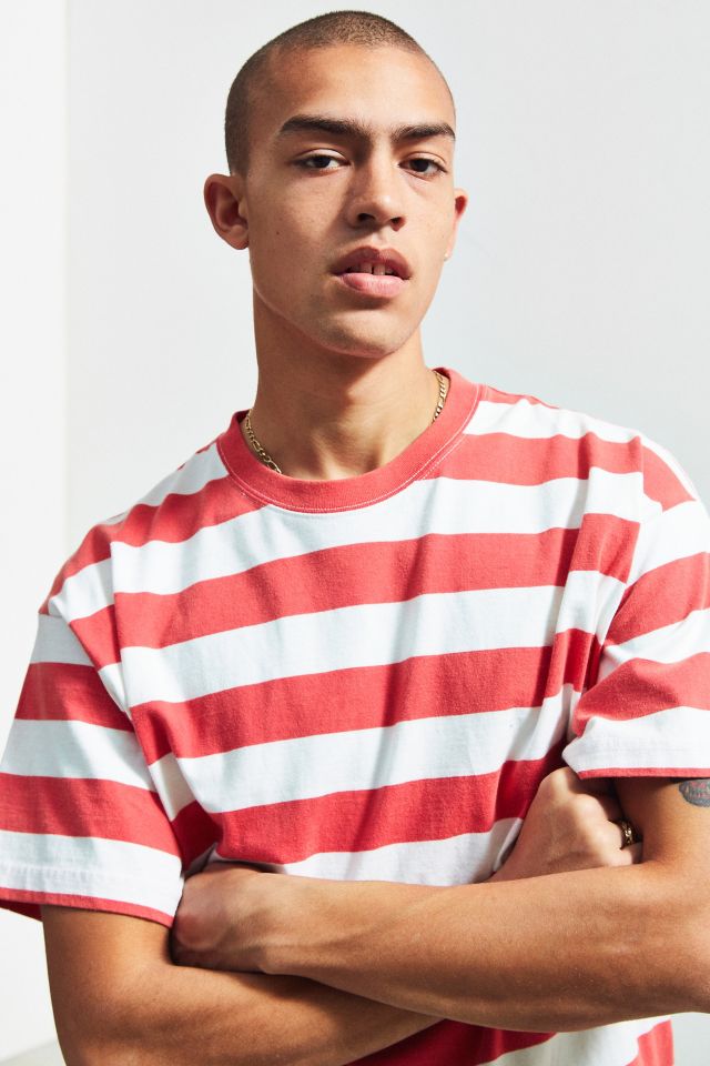 T-shirt rayé à bordures contrastées Dillon UO #1