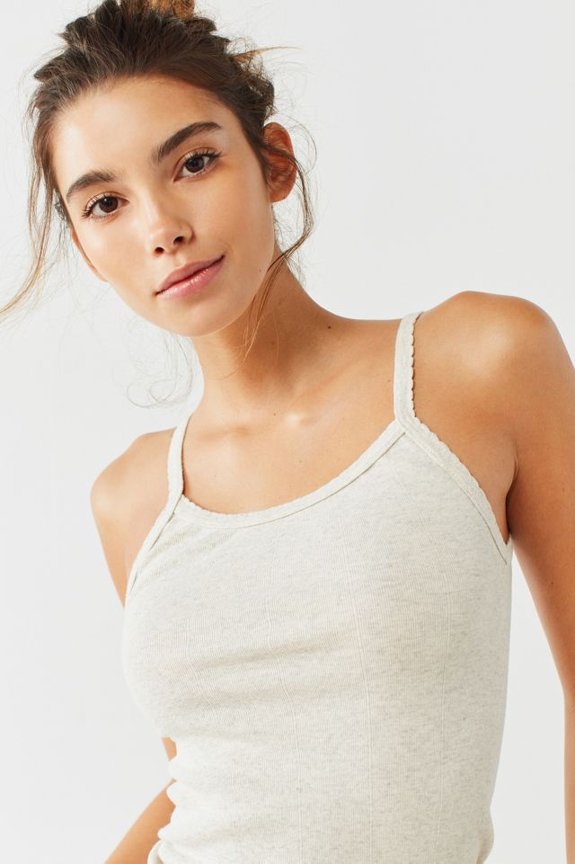 Out From Under Drop Needle Ribbed Scallop Cami | Urban Outfitters