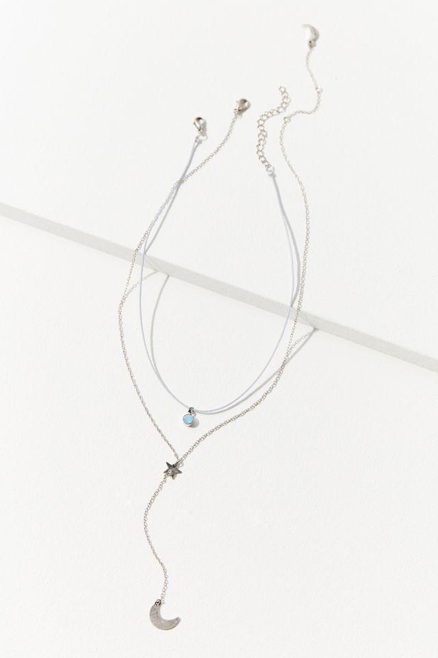 Celeste Charm Lariat Necklace Set #2